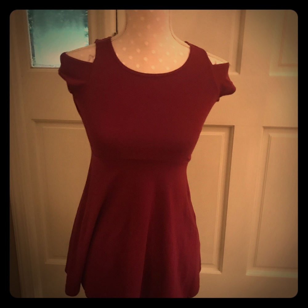Girls Burgundy dress